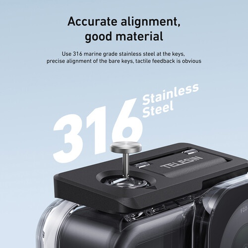TELESIN Waterproof Case for DJI Osmo Action 6 - Image 8