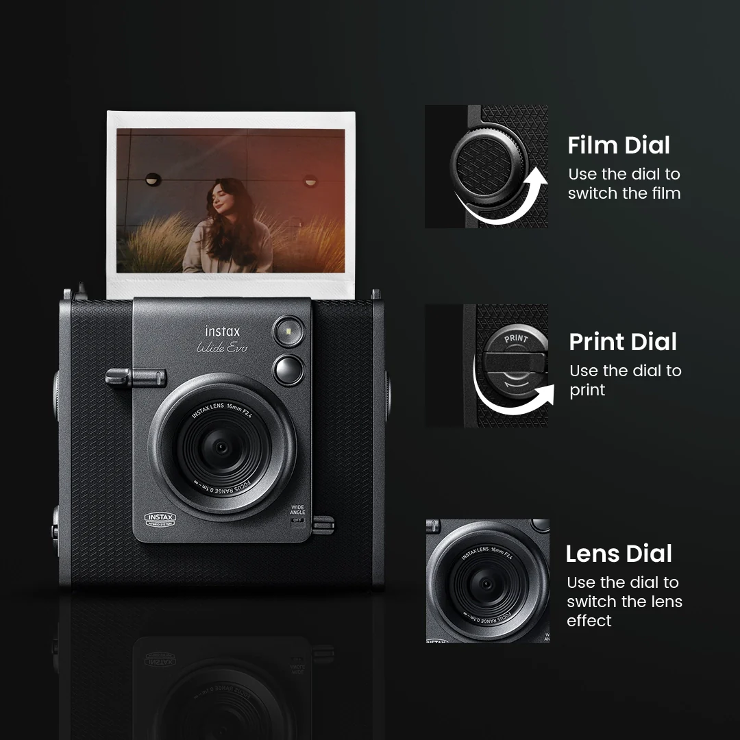 FUJIFILM INSTAX WIDE EVO Hybrid Instant Film Camera - Image 5
