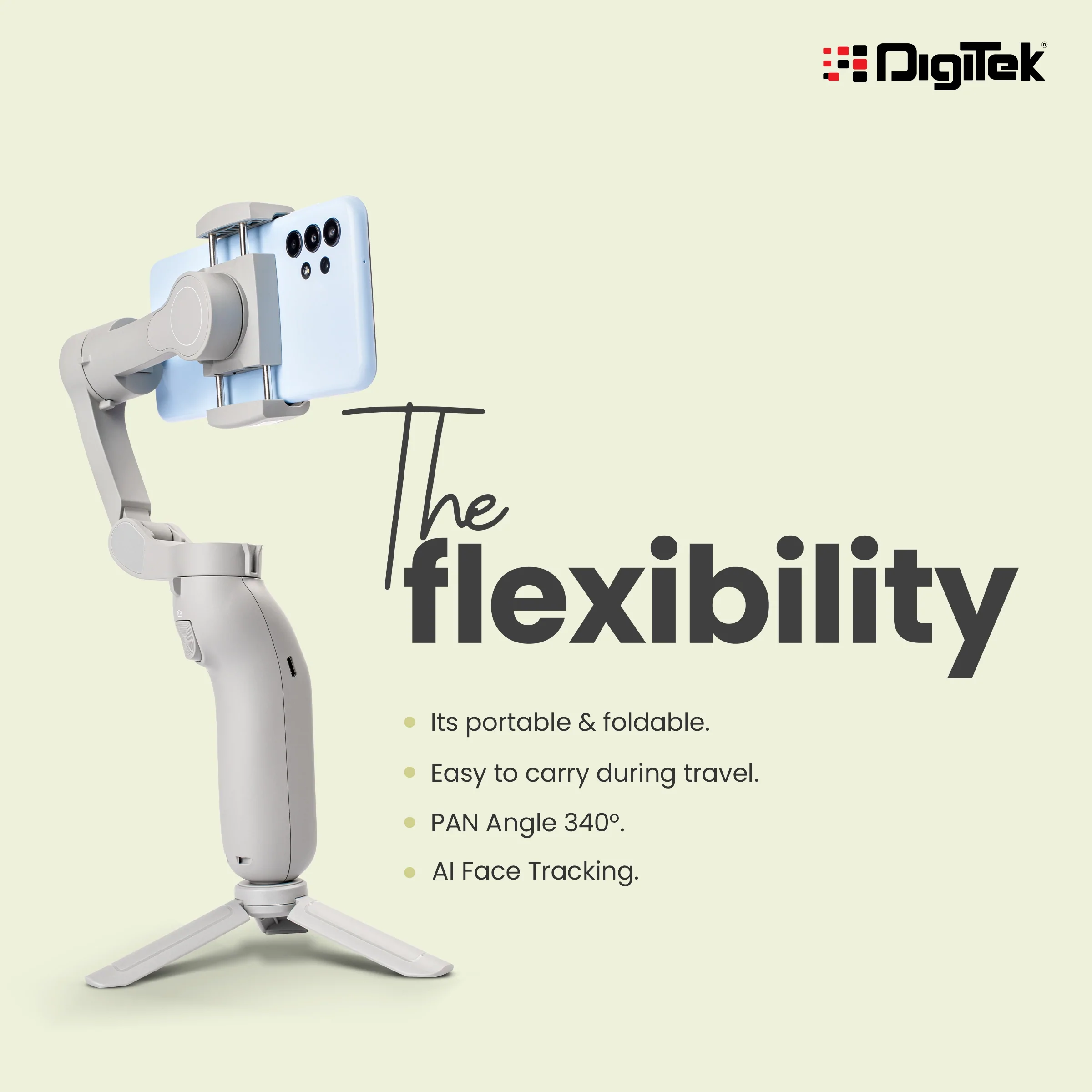 Digitek DSG 007F 3 Axis Handheld Steady Gimbal - Image 8