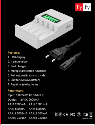 TyFy Quick LCD Charger 903 - Image 2
