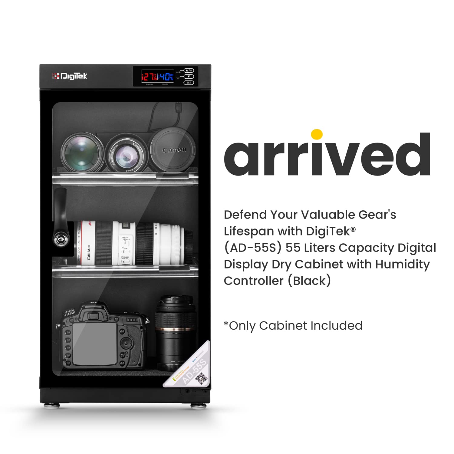 DigiTek ( AD-55S) 55 Liters Capacity Digital Display Dry Cabinet - Image 2