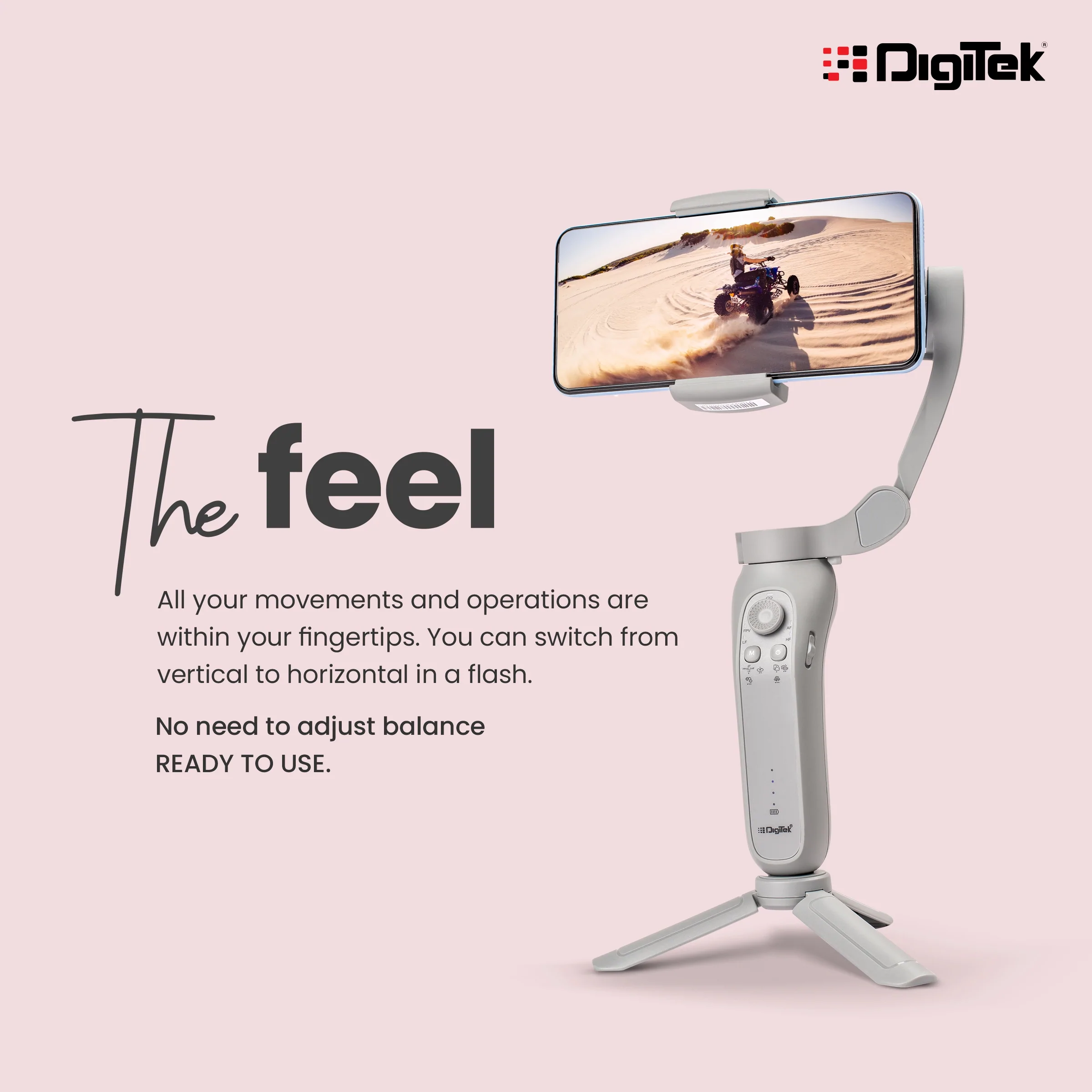 Digitek DSG 007F 3 Axis Handheld Steady Gimbal - Image 6