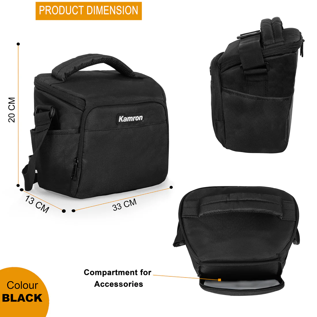 Kamron Bag A10 (Black) Shoulder - Image 3