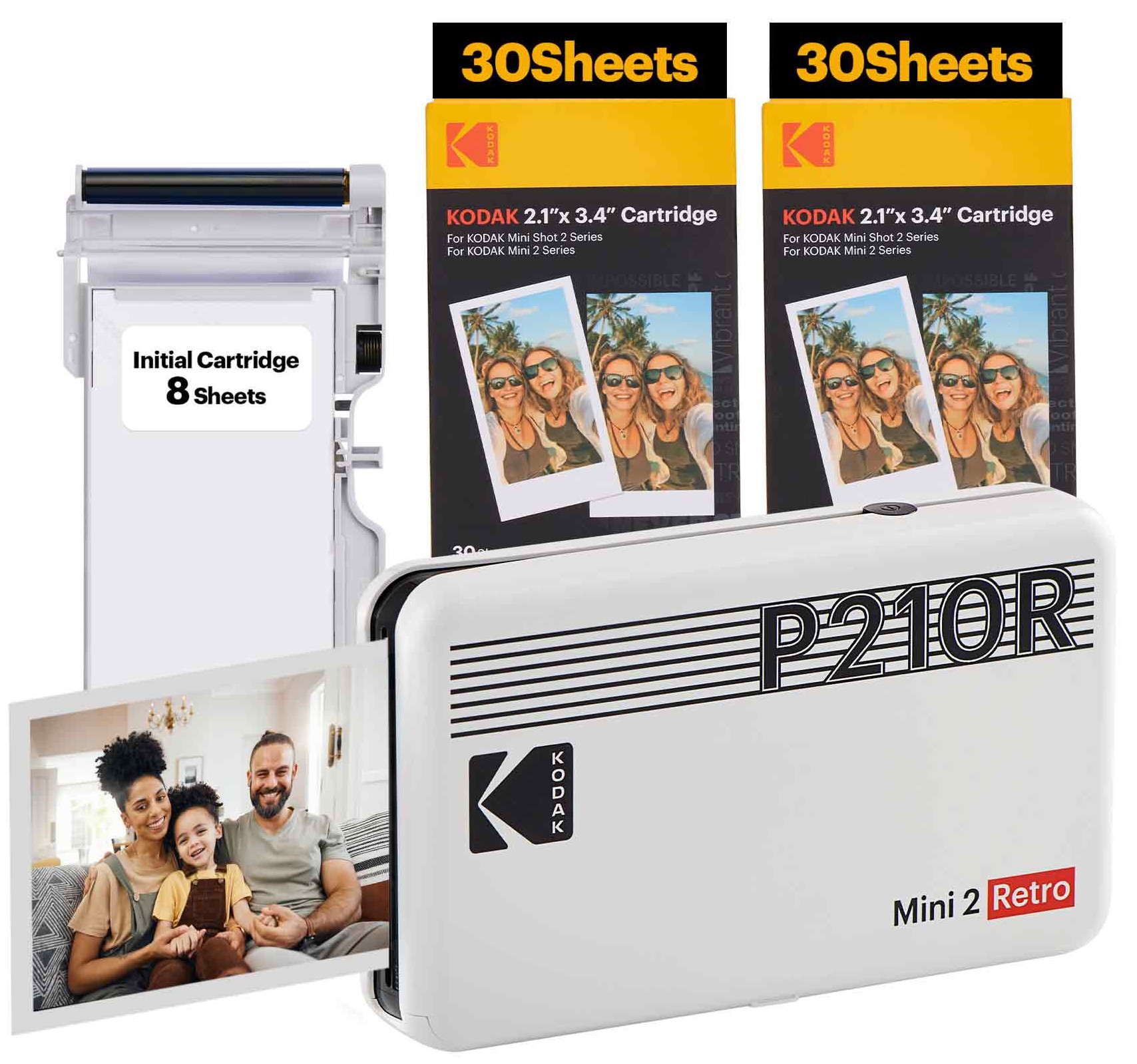 KODAK P210R Retro Mini 2 White ICRG260 (BNDL)