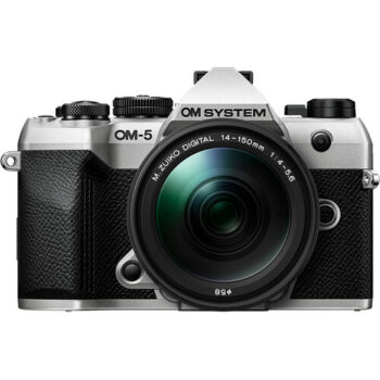OM SYSTEM OM-5 Mark II Mirrorless Camera with 14-150mm f/4-5.6 II Lens Silver