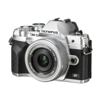 Olympus OM-D E-M10 Mark IV Mirrorless Digital Camera with 14-42mm Lens (Silver)
