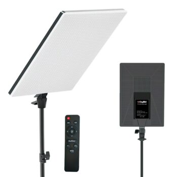 Digitek (DPL 19) Ultra Slim Bi-Color 80W LED Panel Light, 2700K-6500K, 480 LEDs, 180° Rotation, Dimmable, Remote Control, ABS Body for Studio & Content Creation