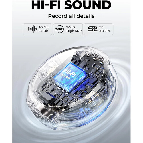 Hollyland LARK M2 2-Person Wireless Mini Combo Microphone System (2.4 GHz, Shine Charcoal) - Image 2