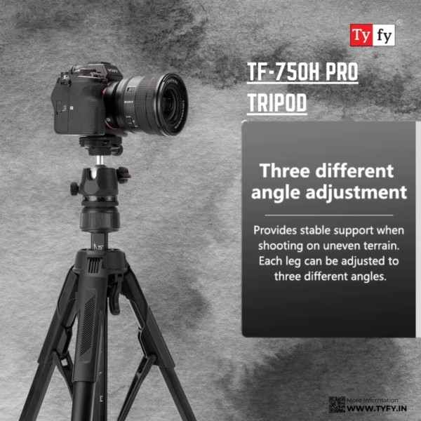 Tyfy TF-750H PRO MULTI ANGLE TRIPOD - Image 4
