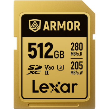Lexar 512GB ARMOR GOLD UHS-II SDXC Memory Card