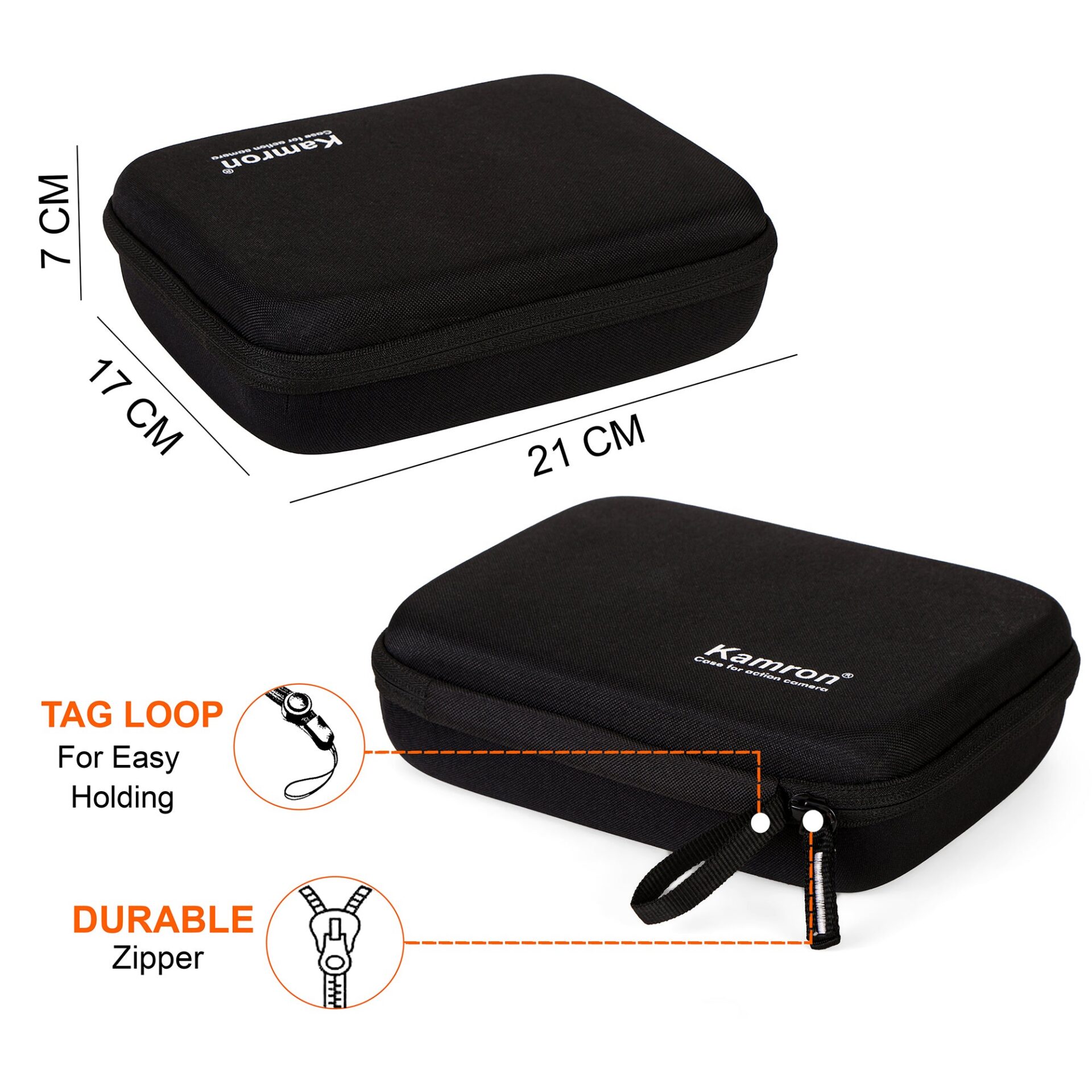 Kamron Action Camera Case Medium Size for All Gopro Hero, DJI Osmo Action & Insta 360 - Image 4