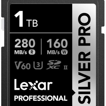 Lexar 1TB UHS II V60 U3 Professional Silver PRO SDXC Memory Card