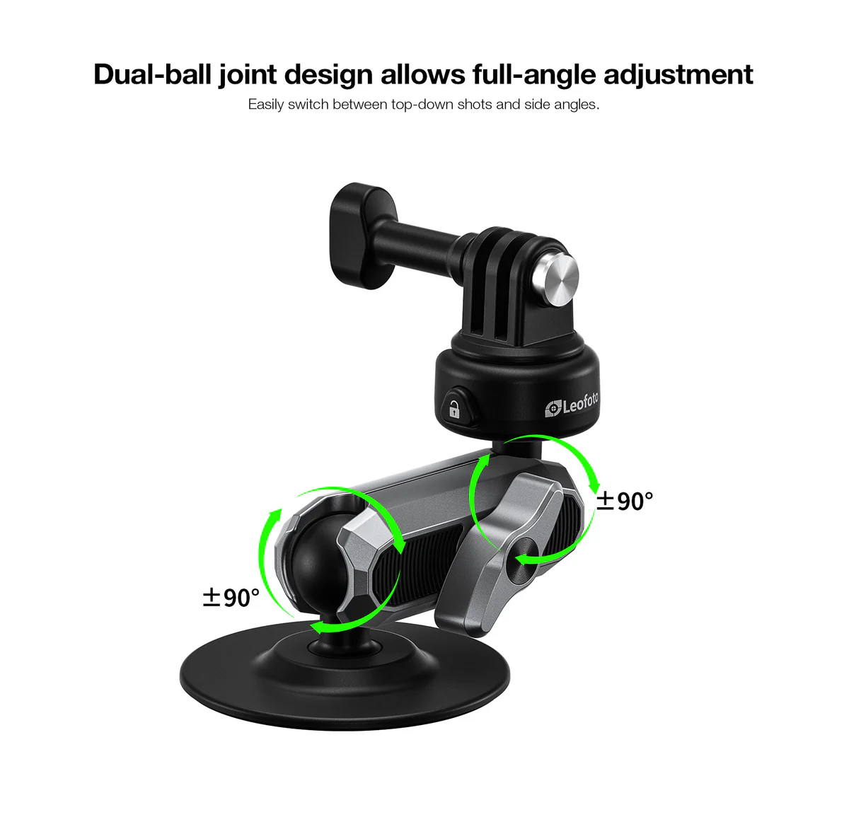 Leofoto LAC-03 Adhesive Sports Camera Mount - Image 5