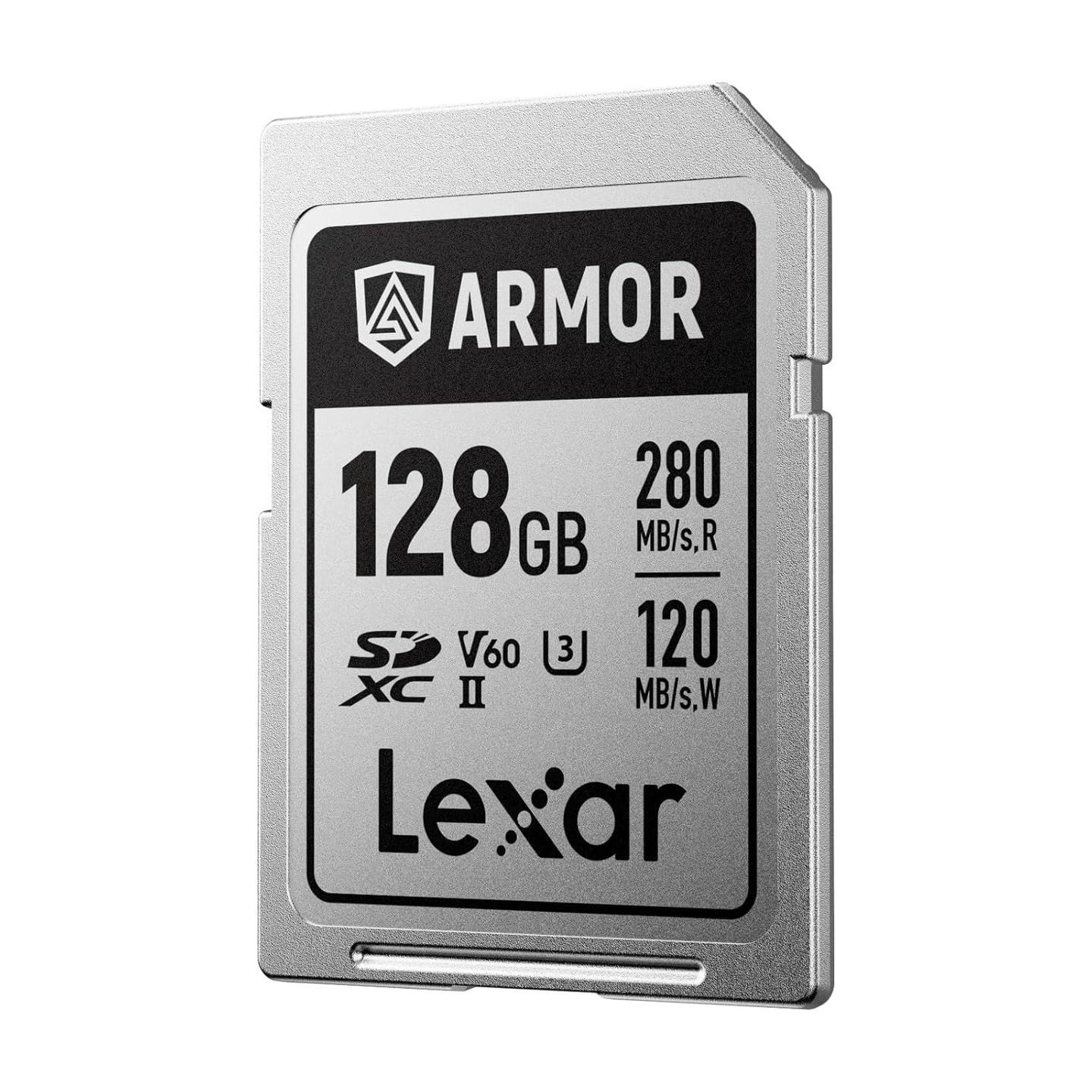 Lexar 128GB ARMOR SILVER PRO SDXC UHS-II V60 Memory Card