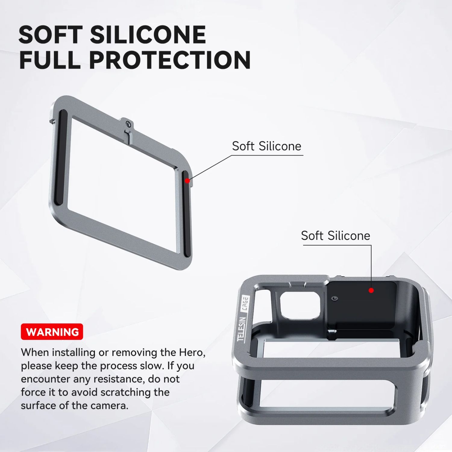 Telesin S6-FMS-14-TGP Metal Combo Cage for GoPro Hero 13 - Image 3
