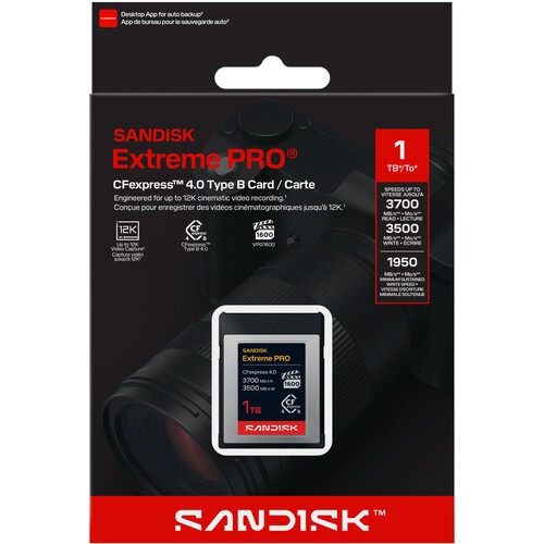 SanDisk 1TB Extreme PRO CFexpress 4.0 Type B Memory Card - Image 4