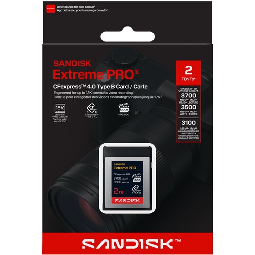 SanDisk 2TB Extreme PRO CFexpress 4.0 Type B Memory Card - Image 4