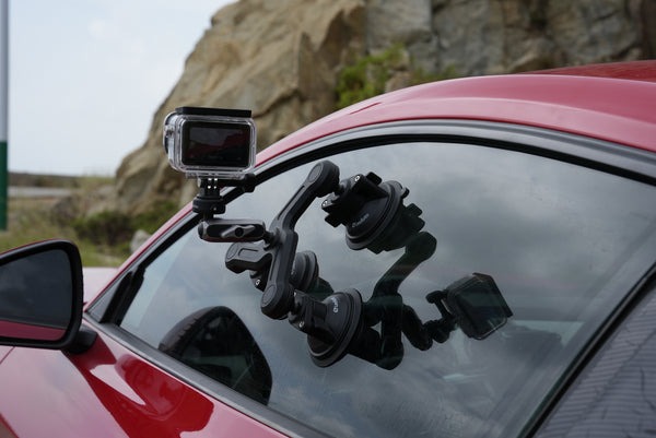 Leofoto LAC-05 Action Camera with 3 Suction Cup Mount